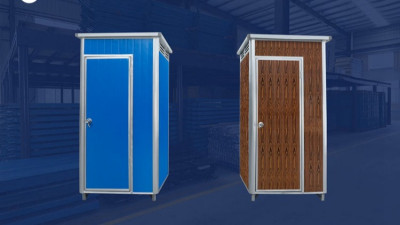 Nhà vệ sinh di động đơn giản.
