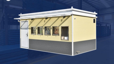 Phòng thùng rác phân loại kiểu mái bằng.