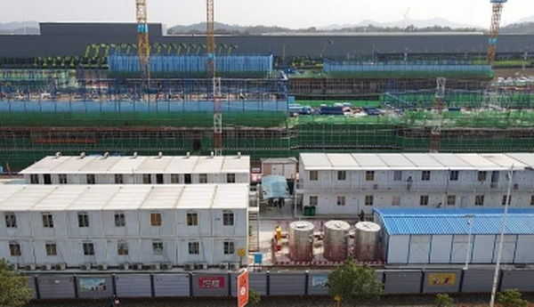 Dự án ký túc xá lắp ghép dạng hộp gấp.